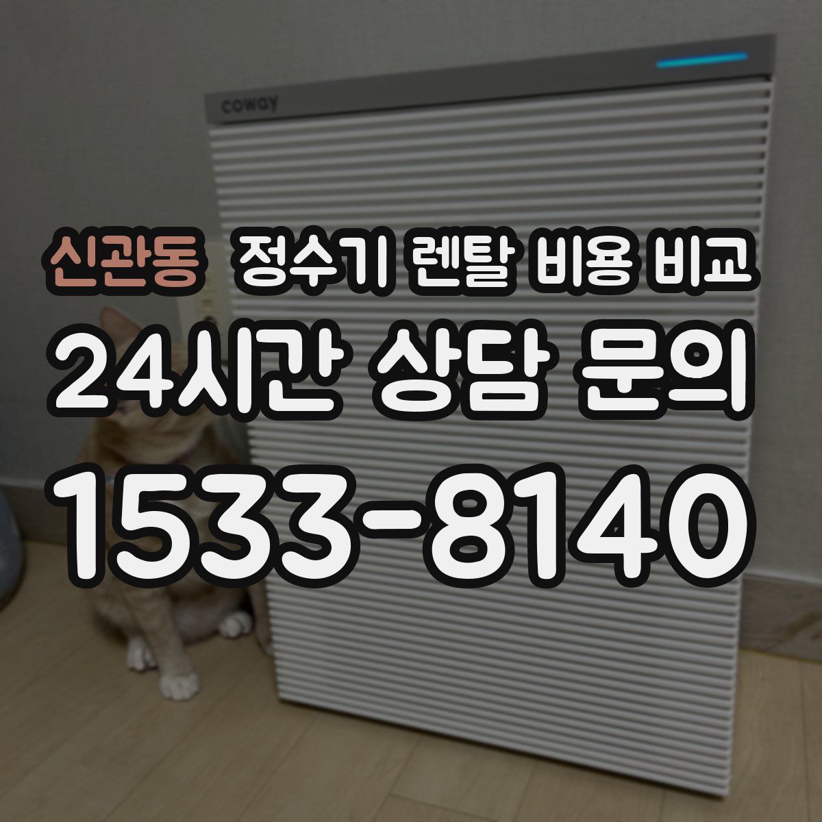 신관동 정수기 렌탈 비용 비교