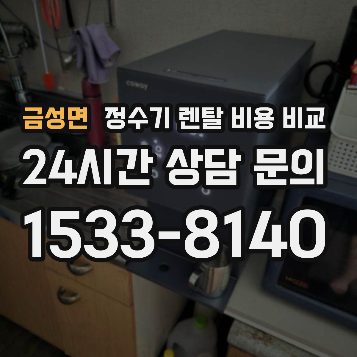 금성면 정수기 렌탈 비용 비교