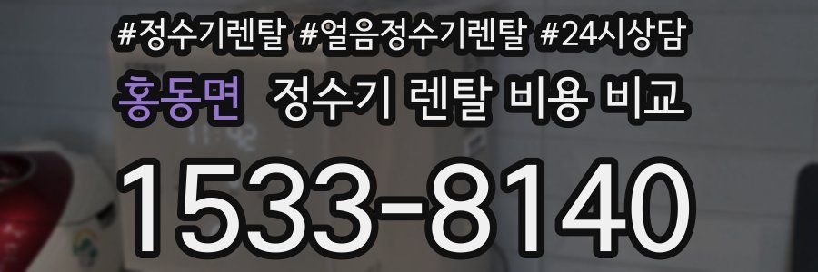 홍동면 정수기 렌탈 비용 비교