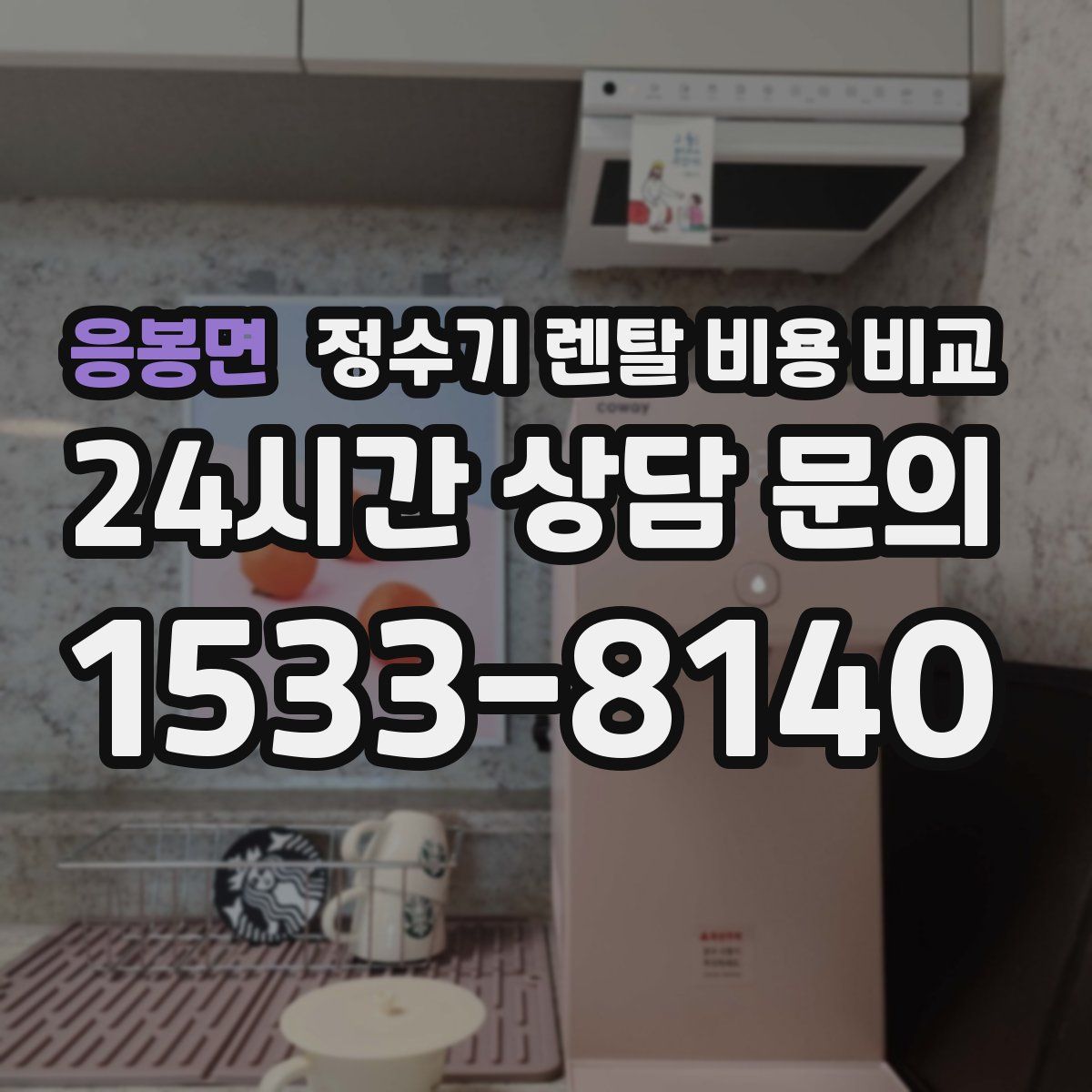 응봉면 정수기 렌탈 비용 비교