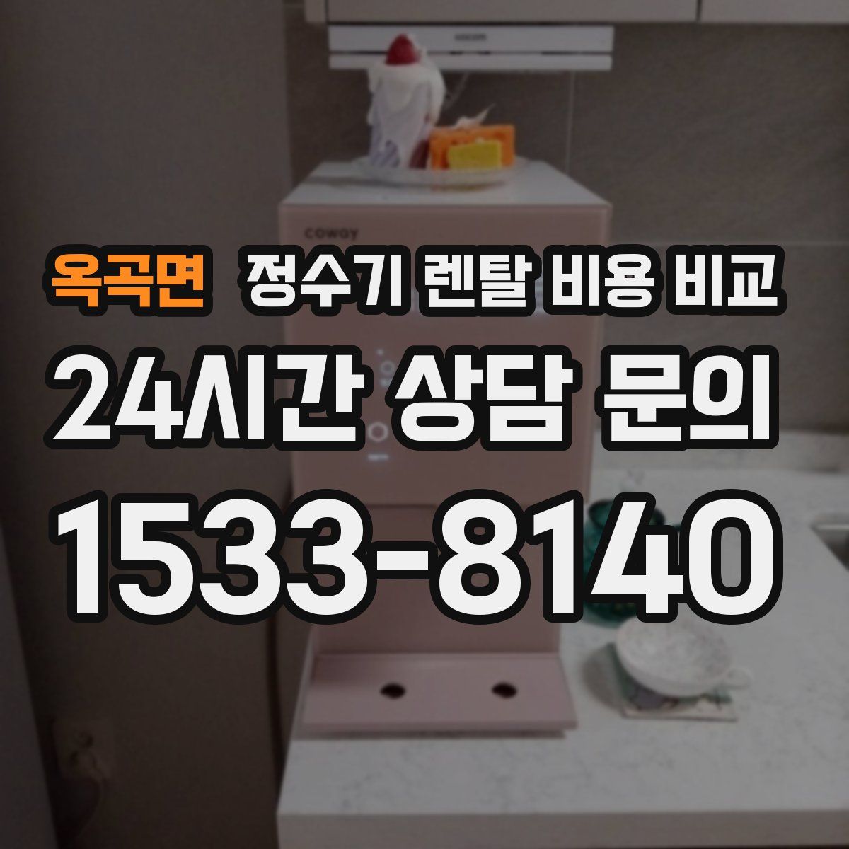 옥곡면 정수기 렌탈 비용 비교