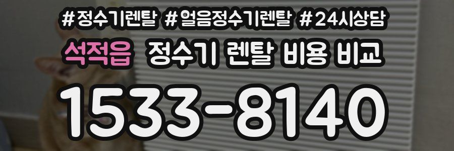 석적읍 정수기 렌탈 비용 비교