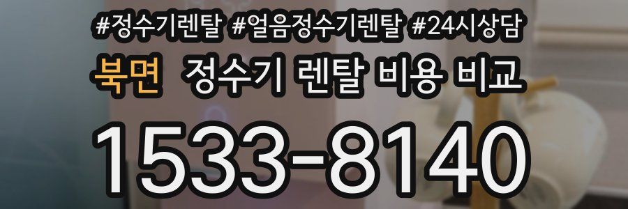 북면 정수기 렌탈 비용 비교
