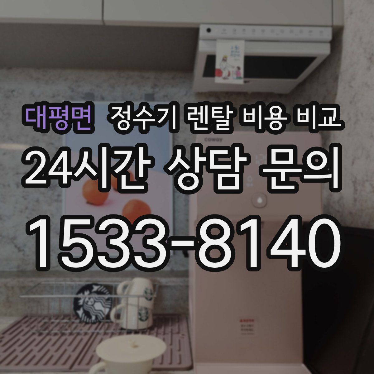 대평면 정수기 렌탈 비용 비교