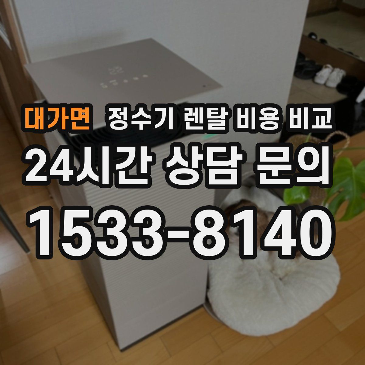 대가면 정수기 렌탈 비용 비교