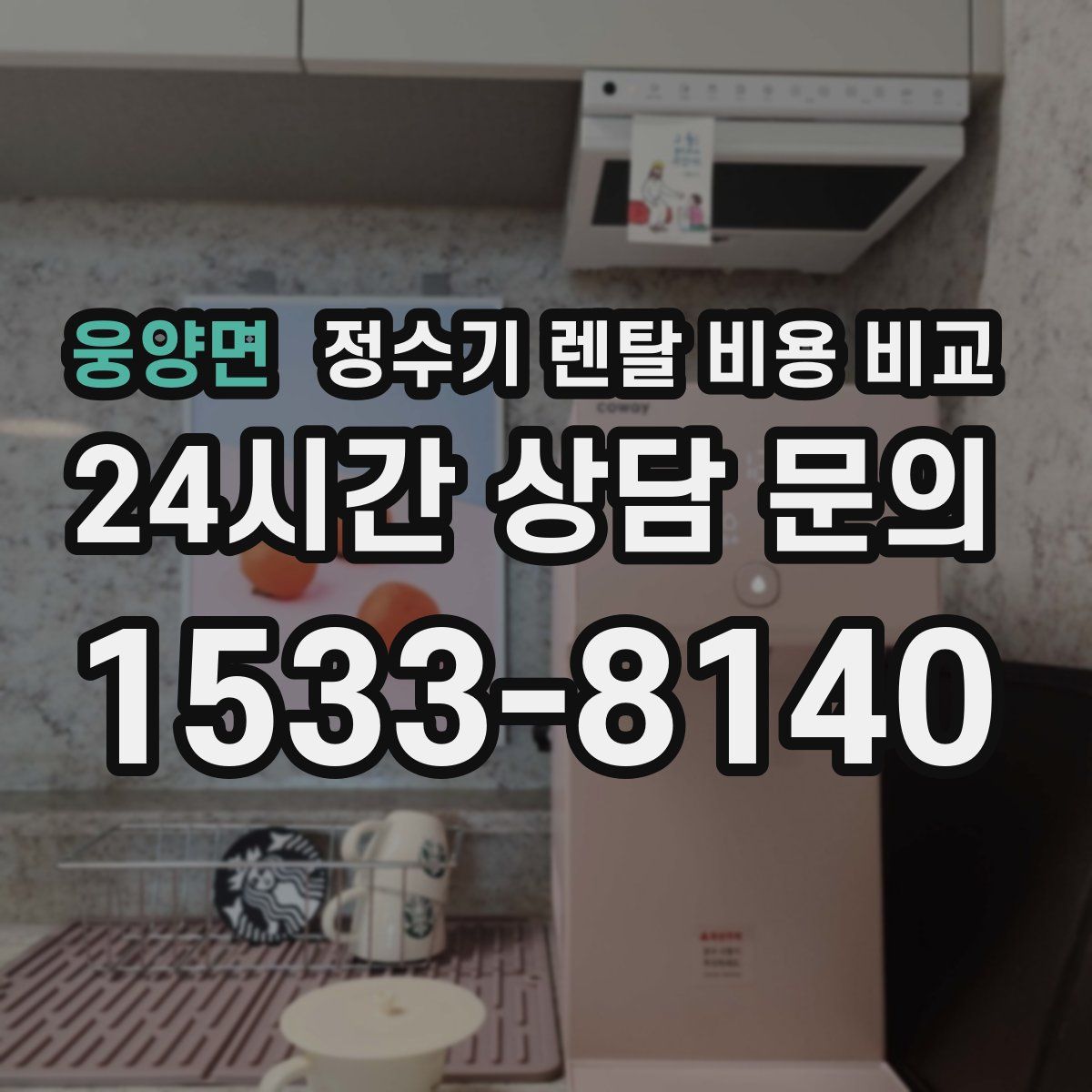 웅양면 정수기 렌탈 비용 비교