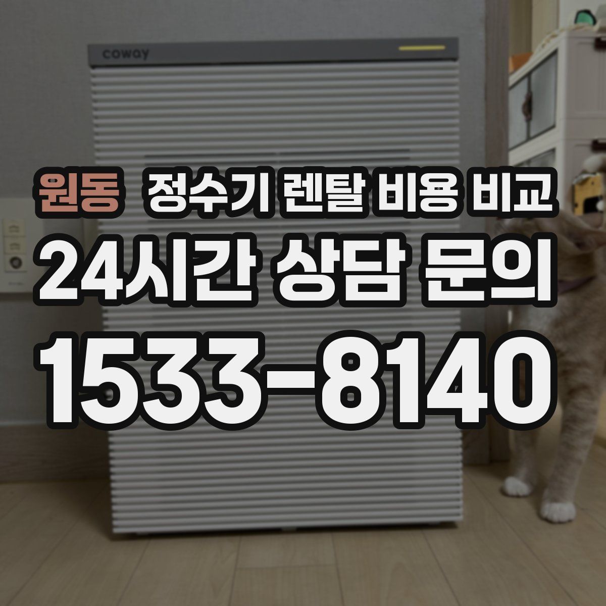 원동 정수기 렌탈 비용 비교