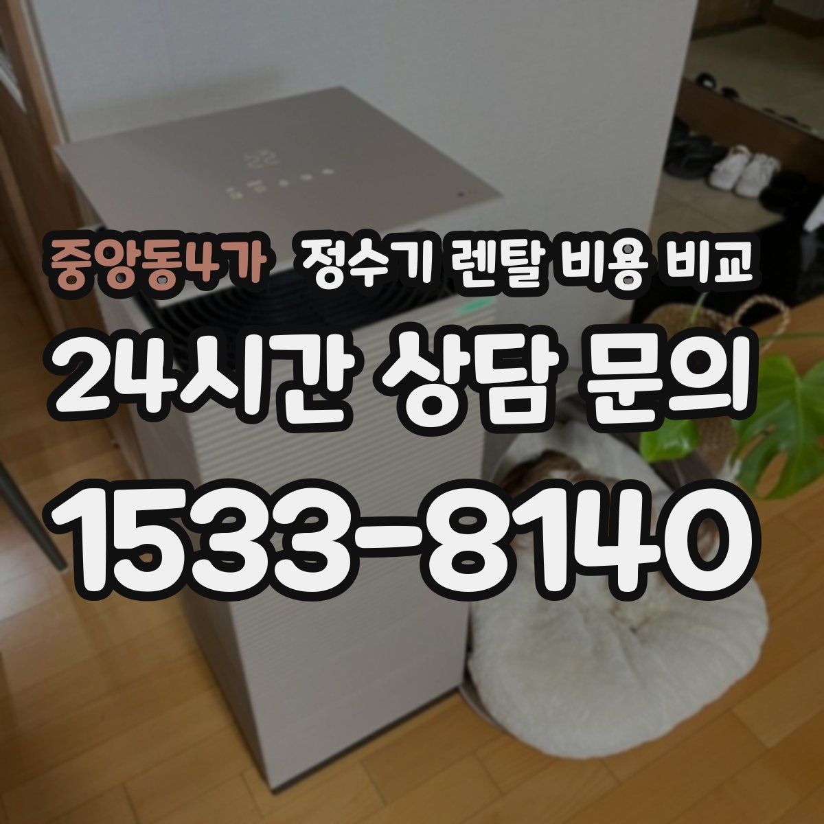 중앙동4가 정수기 렌탈 비용 비교