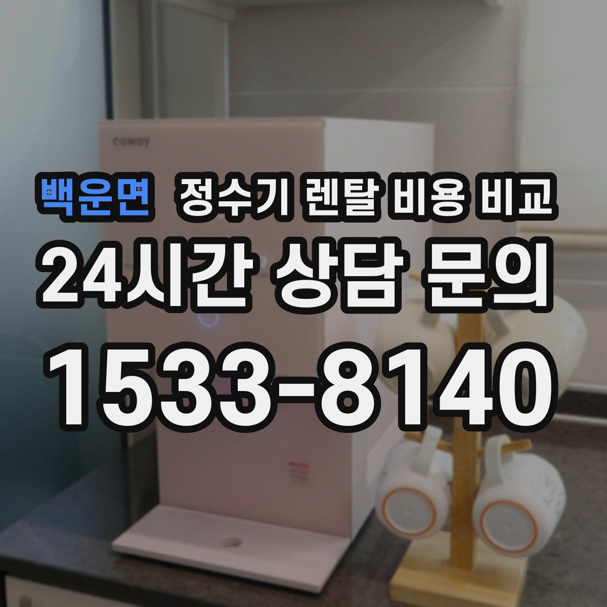 백운면 정수기 렌탈 비용 비교