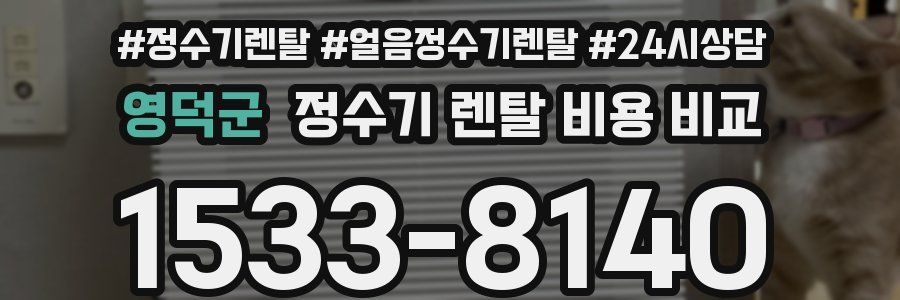 영덕군 정수기 렌탈 비용 비교
