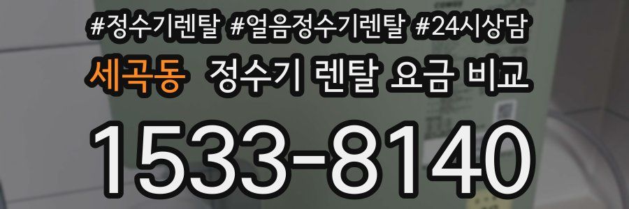 세곡동 정수기 렌탈 요금 비교
