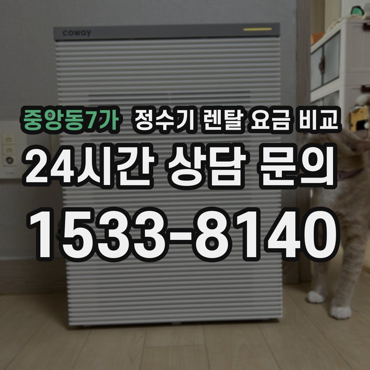 중앙동7가 정수기 렌탈 요금 비교