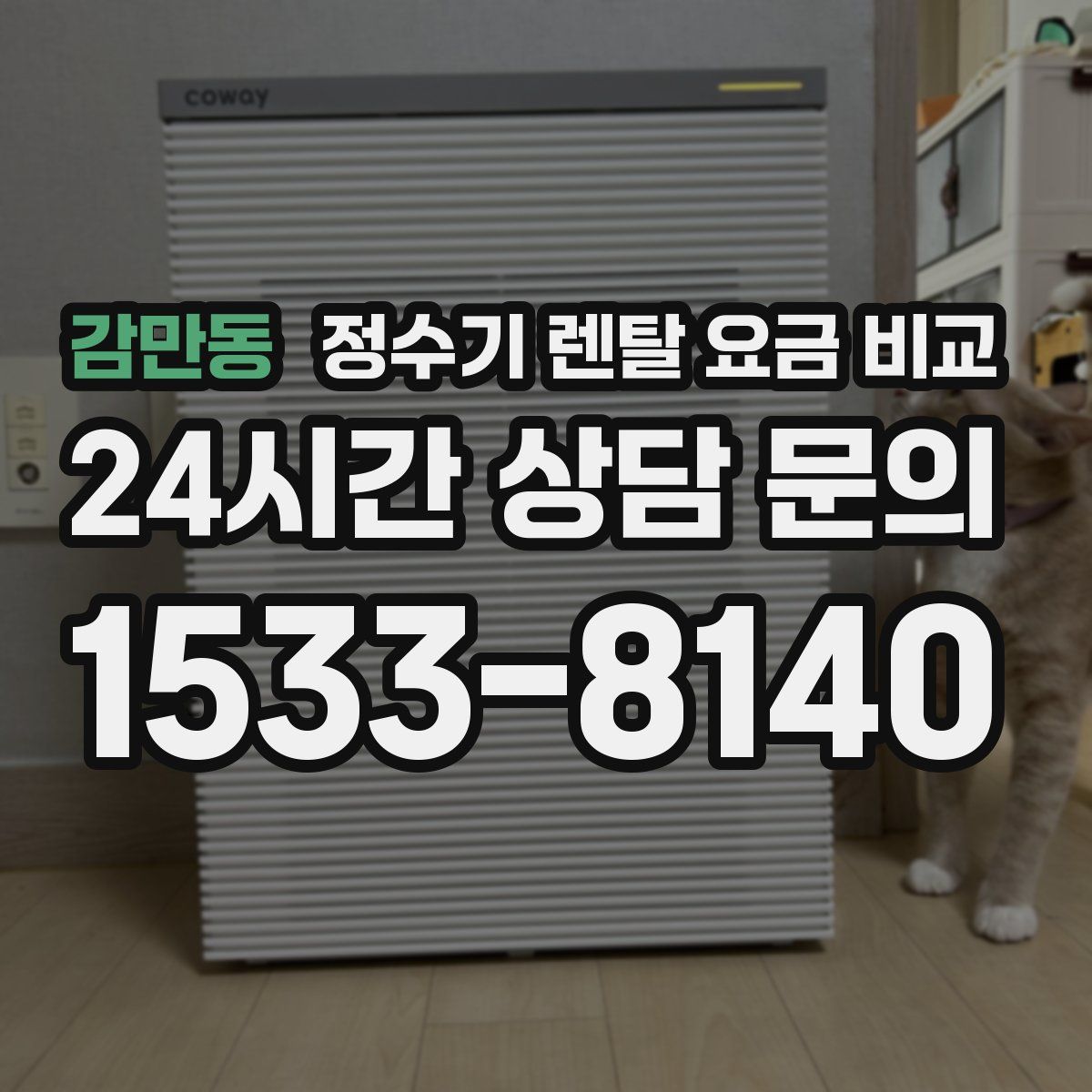 감만동 정수기 렌탈 요금 비교