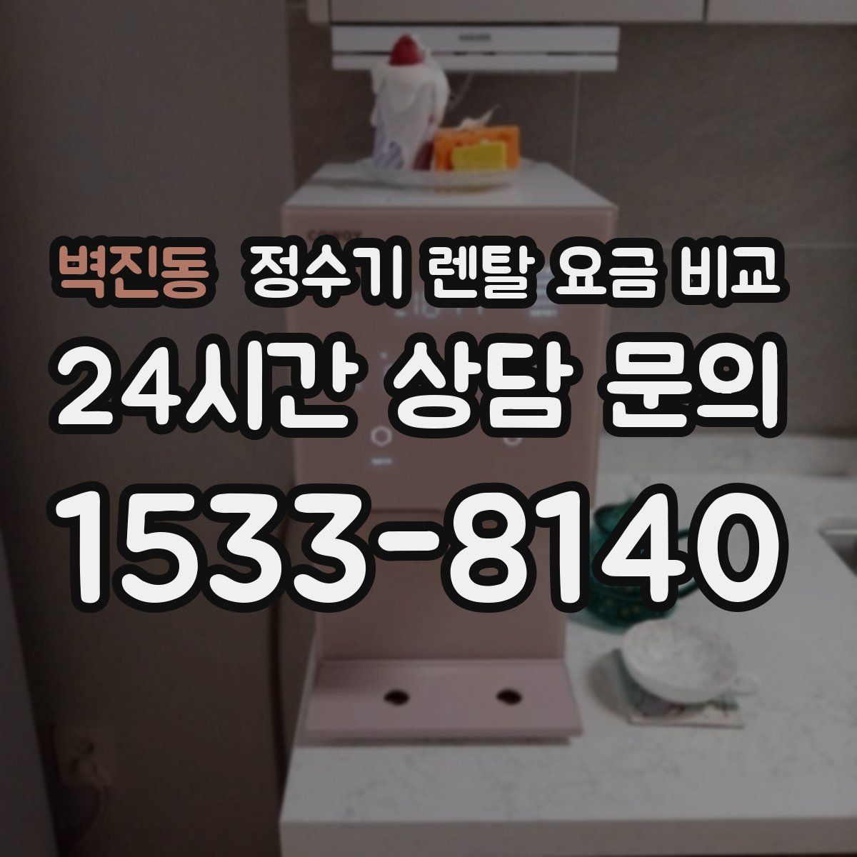 벽진동 정수기 렌탈 요금 비교