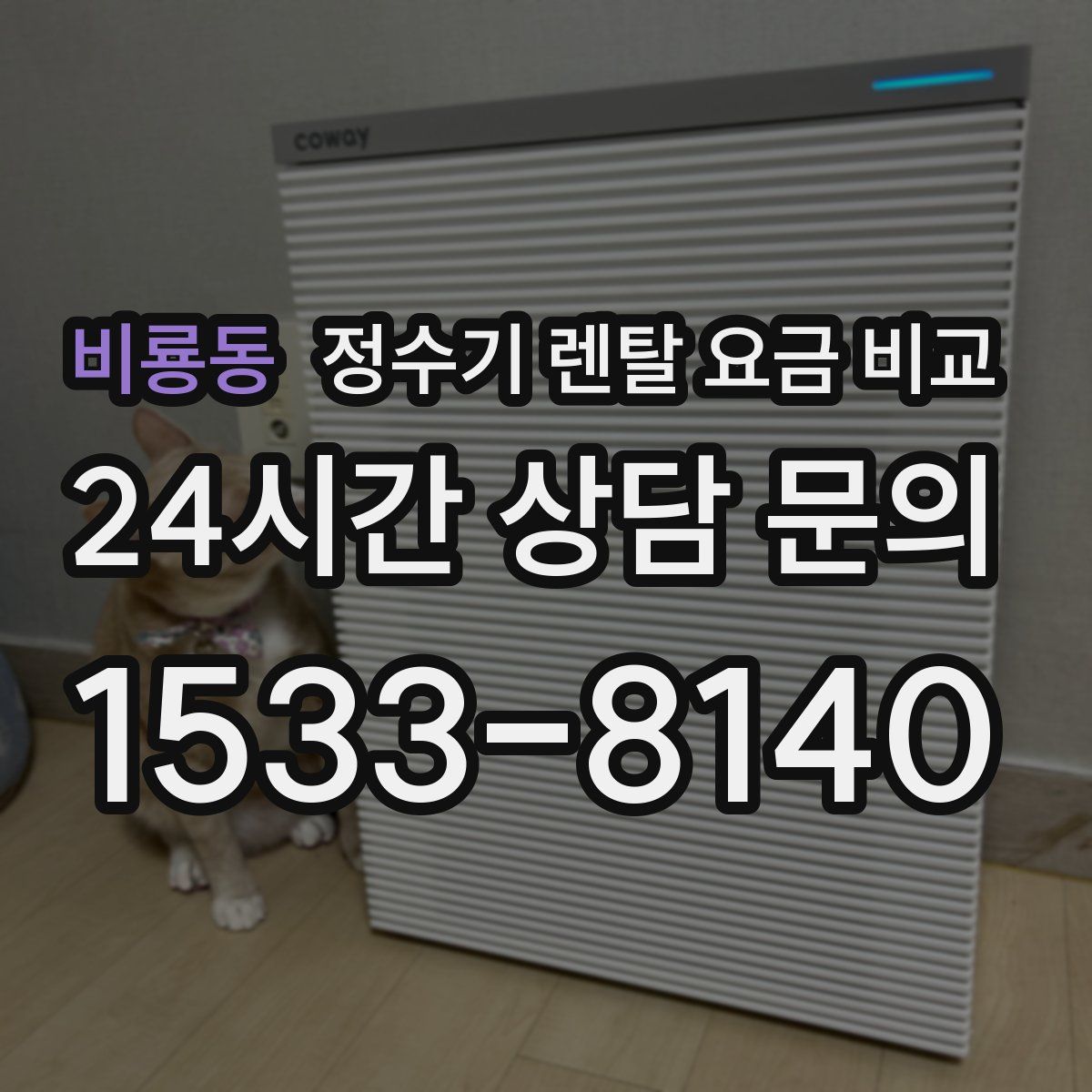 비룡동 정수기 렌탈 요금 비교