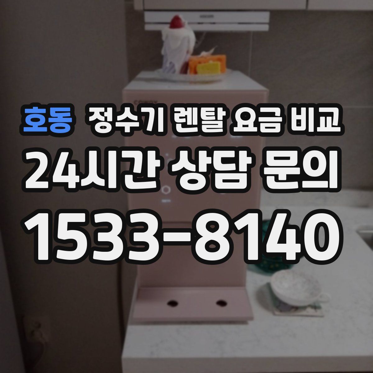 호동 정수기 렌탈 요금 비교