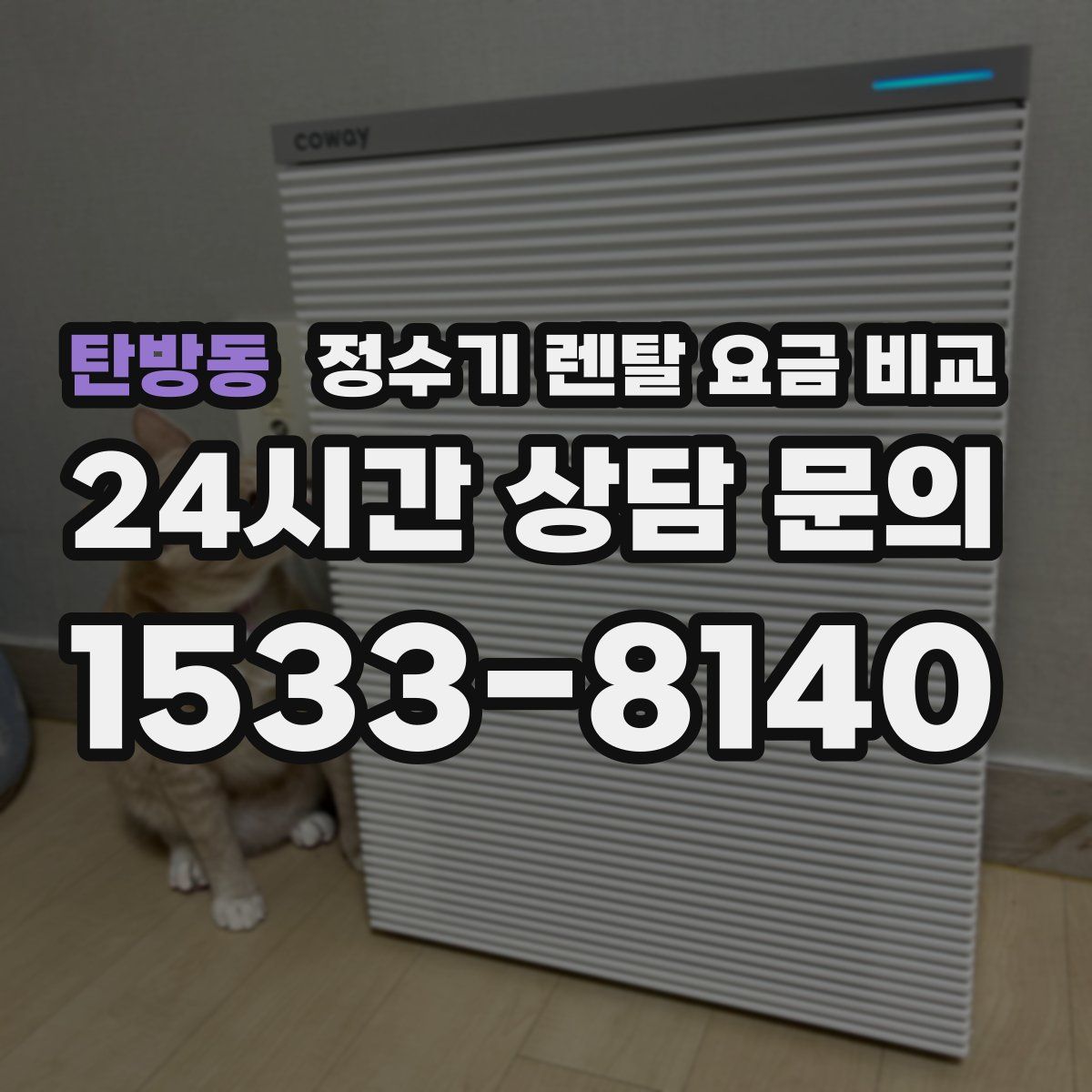 탄방동 정수기 렌탈 요금 비교