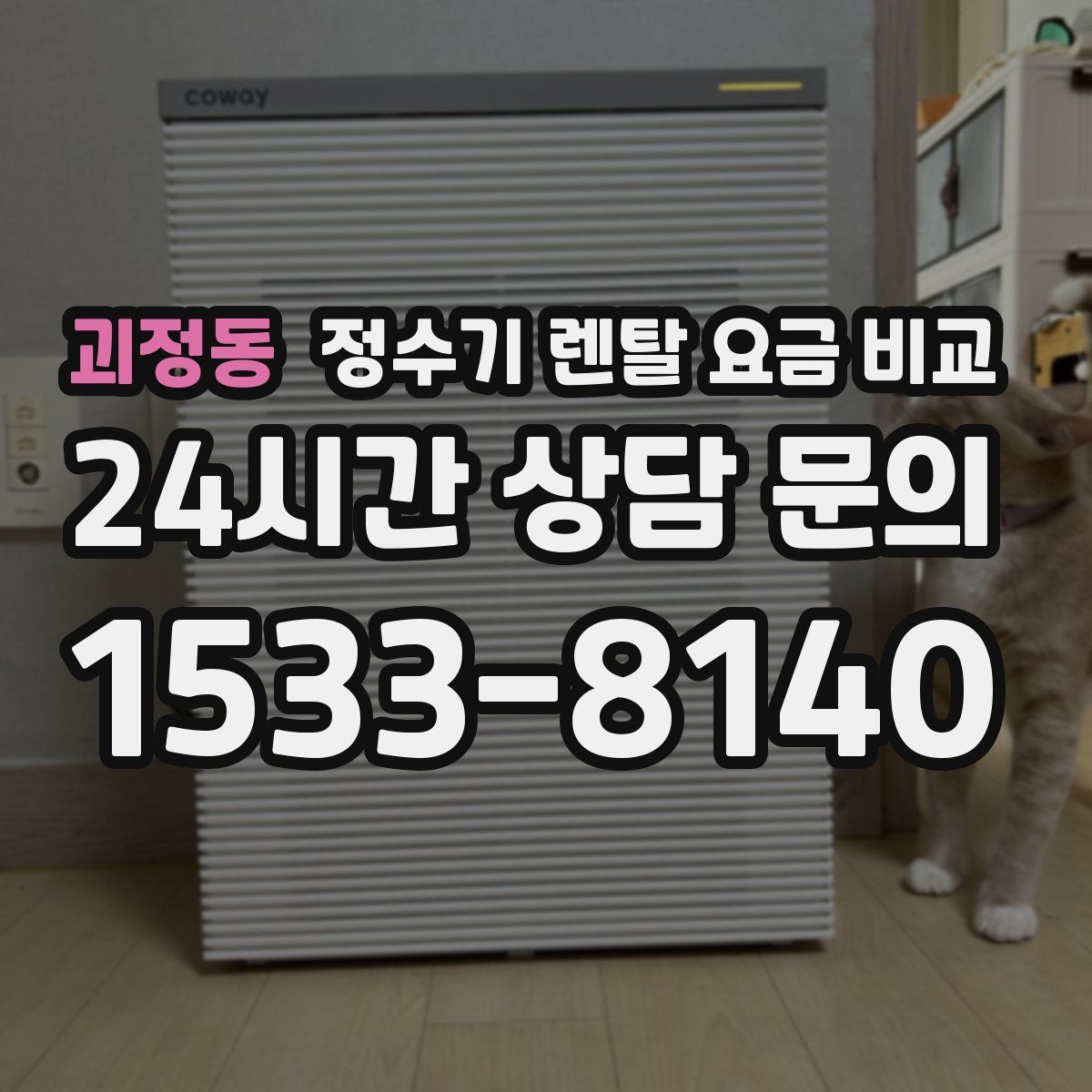 괴정동 정수기 렌탈 요금 비교