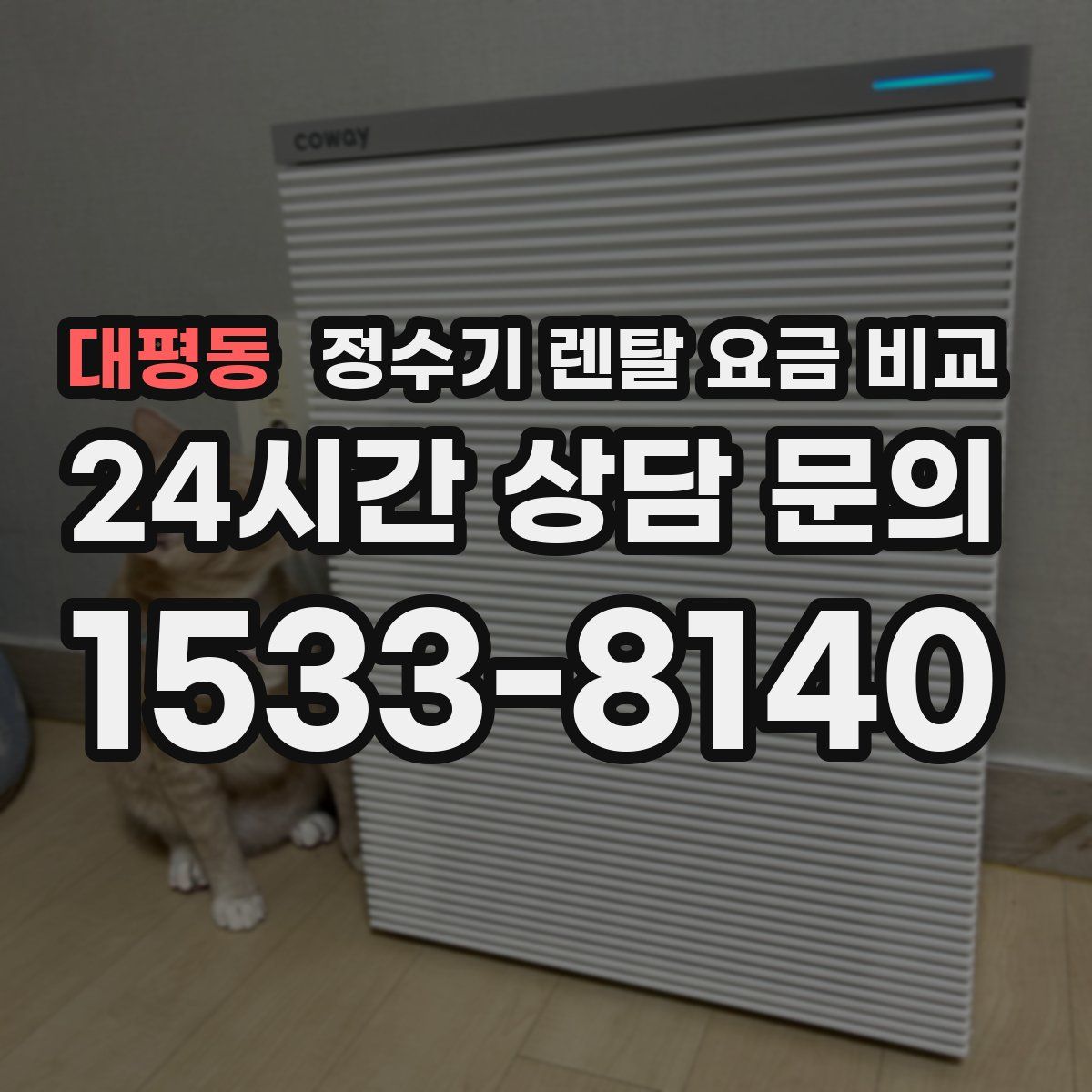 대평동 정수기 렌탈 요금 비교