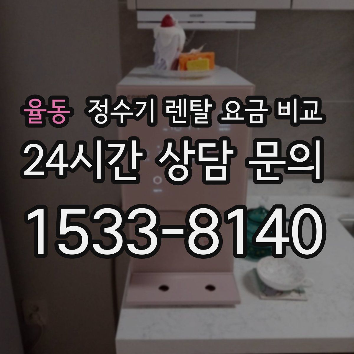 율동 정수기 렌탈 요금 비교
