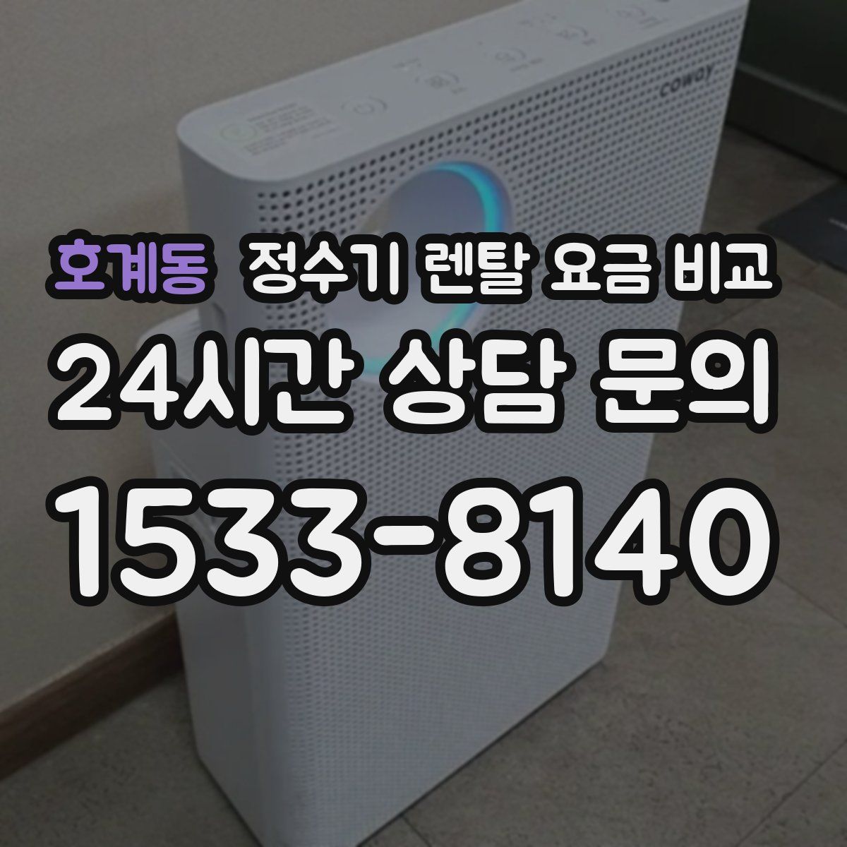 호계동 정수기 렌탈 요금 비교