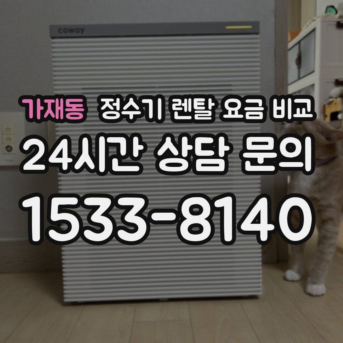 가재동 정수기 렌탈 요금 비교