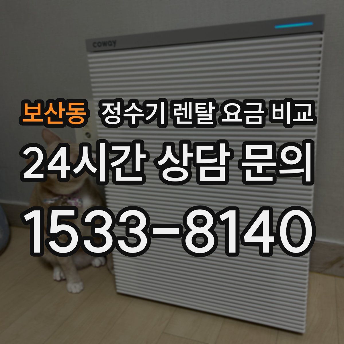 보산동 정수기 렌탈 요금 비교