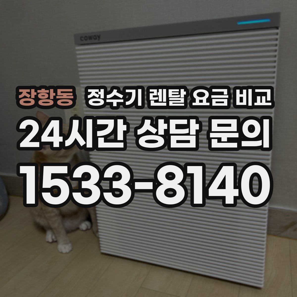 장항동 정수기 렌탈 요금 비교