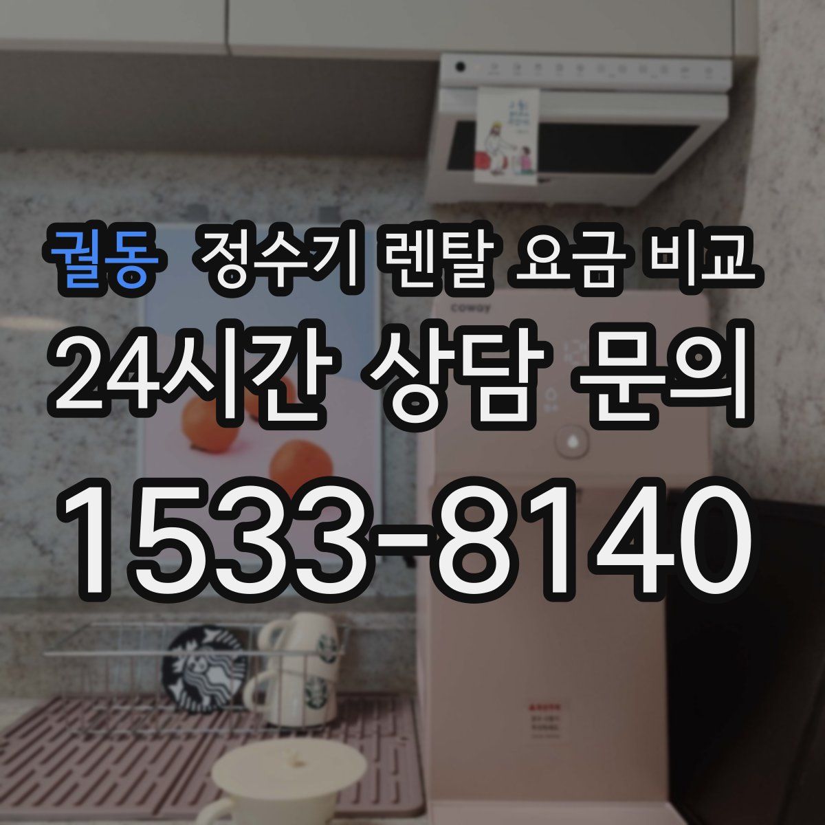 궐동 정수기 렌탈 요금 비교