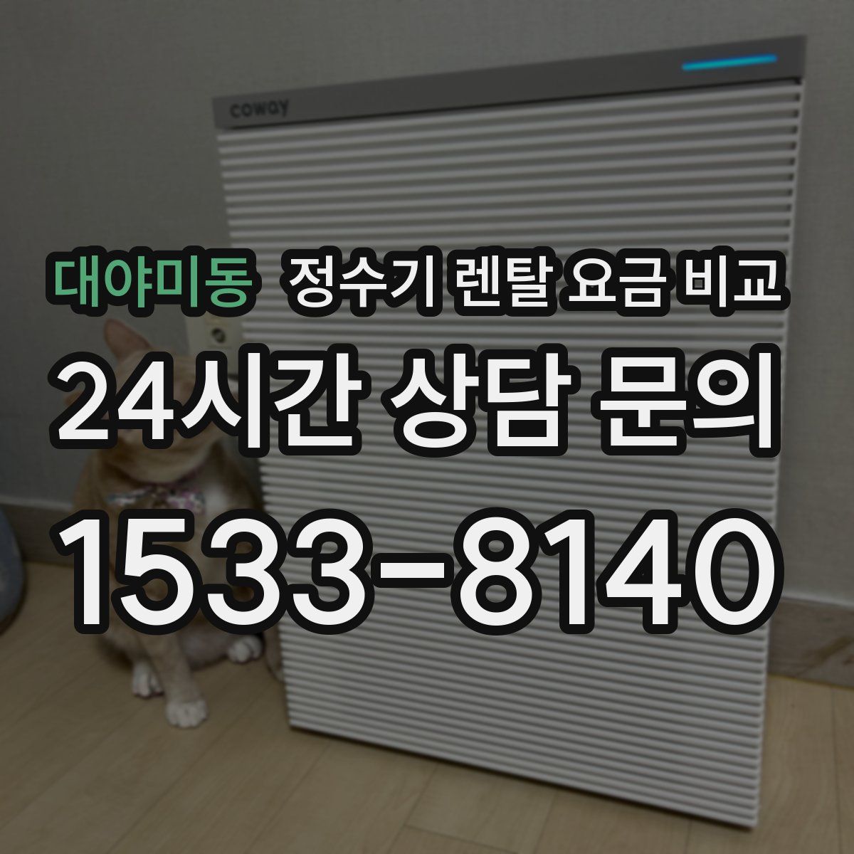 대야미동 정수기 렌탈 요금 비교