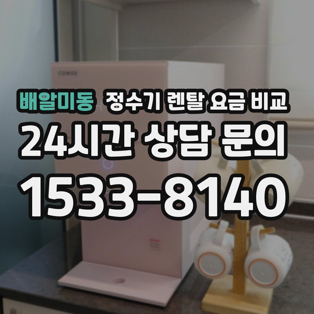 배알미동 정수기 렌탈 요금 비교