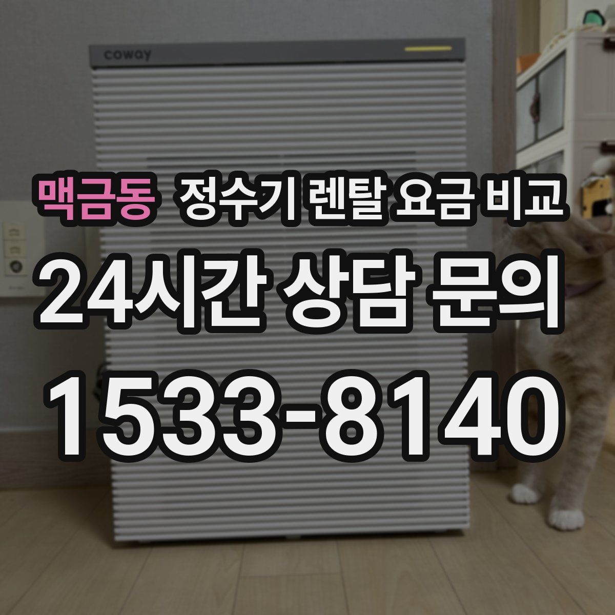 맥금동 정수기 렌탈 요금 비교
