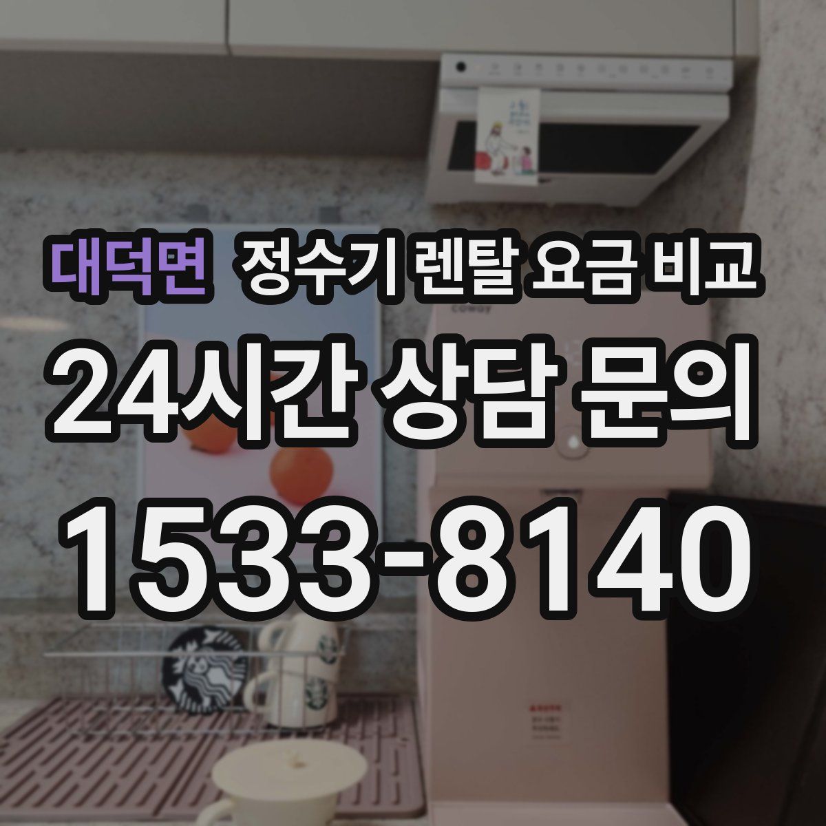 대덕면 정수기 렌탈 요금 비교