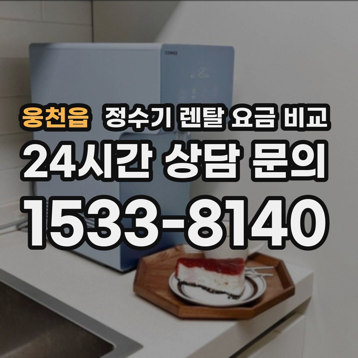 웅천읍 정수기 렌탈 요금 비교