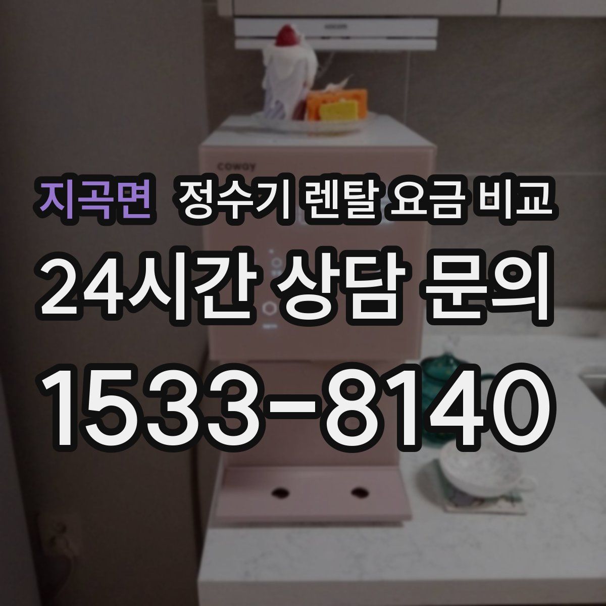 지곡면 정수기 렌탈 요금 비교