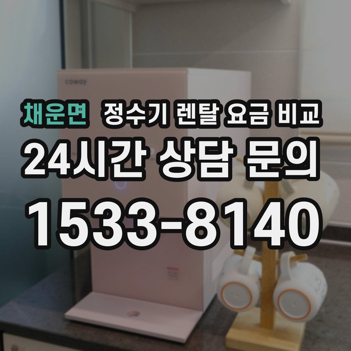 채운면 정수기 렌탈 요금 비교