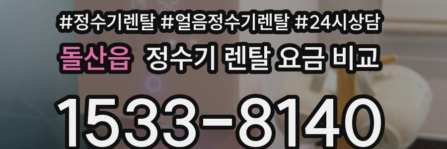 돌산읍 정수기 렌탈 요금 비교