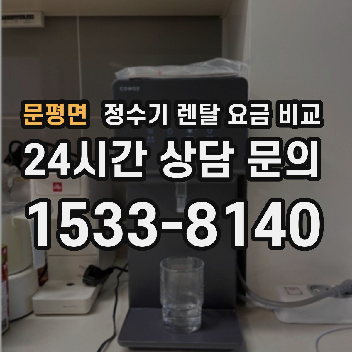 문평면 정수기 렌탈 요금 비교