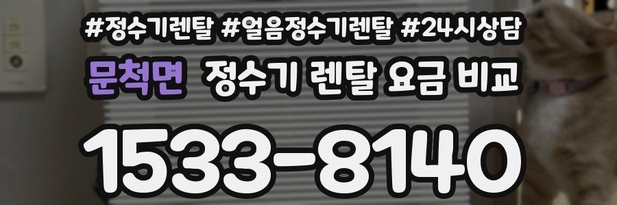 문척면 정수기 렌탈 요금 비교