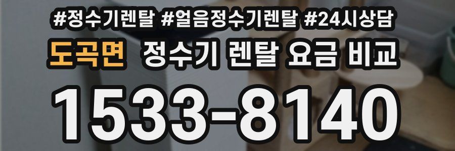 도곡면 정수기 렌탈 요금 비교