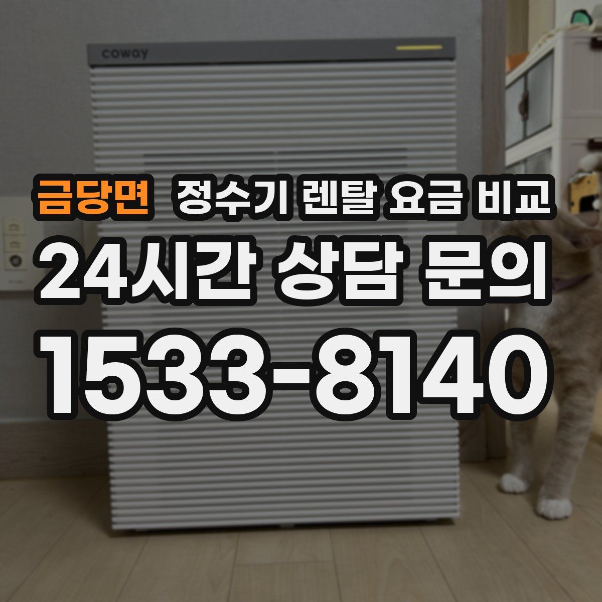 금당면 정수기 렌탈 요금 비교