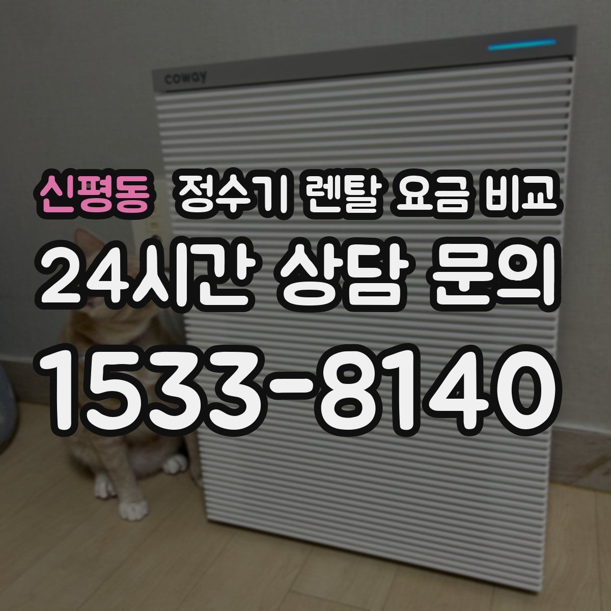 신평동 정수기 렌탈 요금 비교