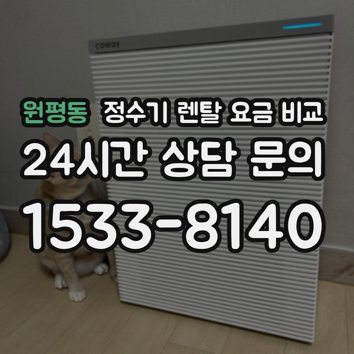 원평동 정수기 렌탈 요금 비교