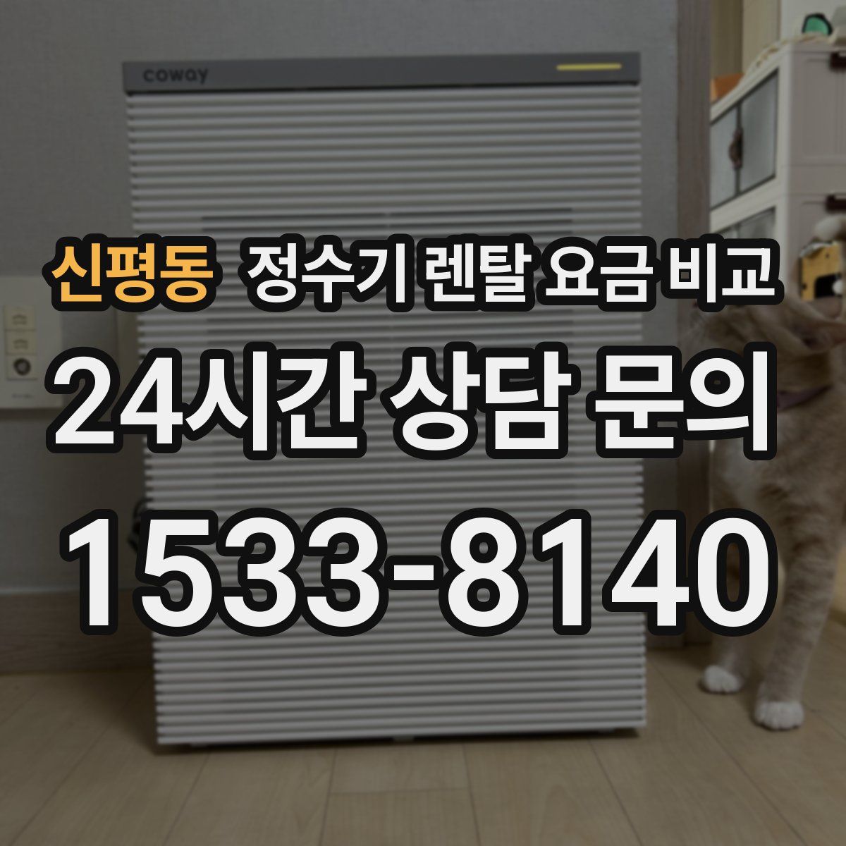 신평동 정수기 렌탈 요금 비교