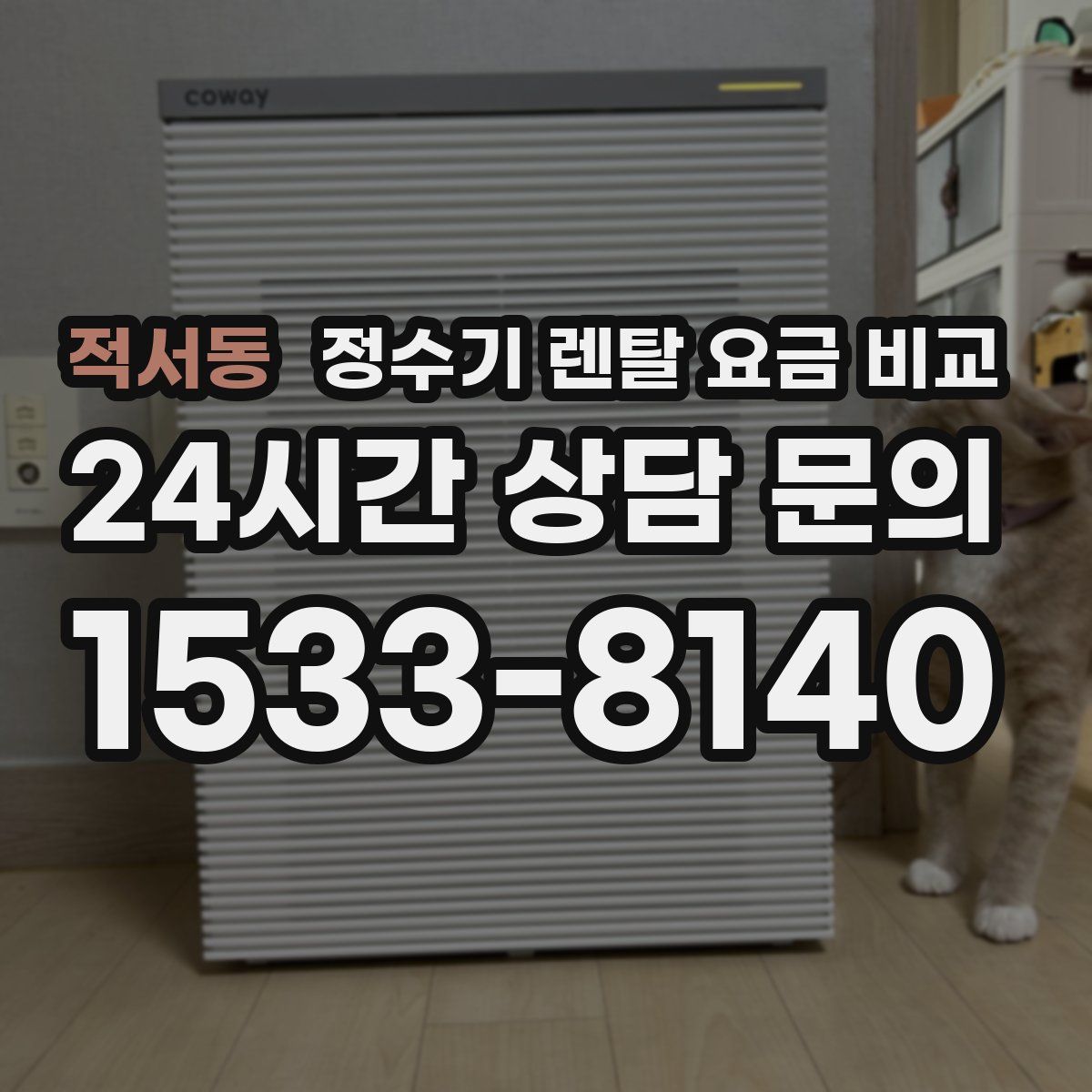 적서동 정수기 렌탈 요금 비교