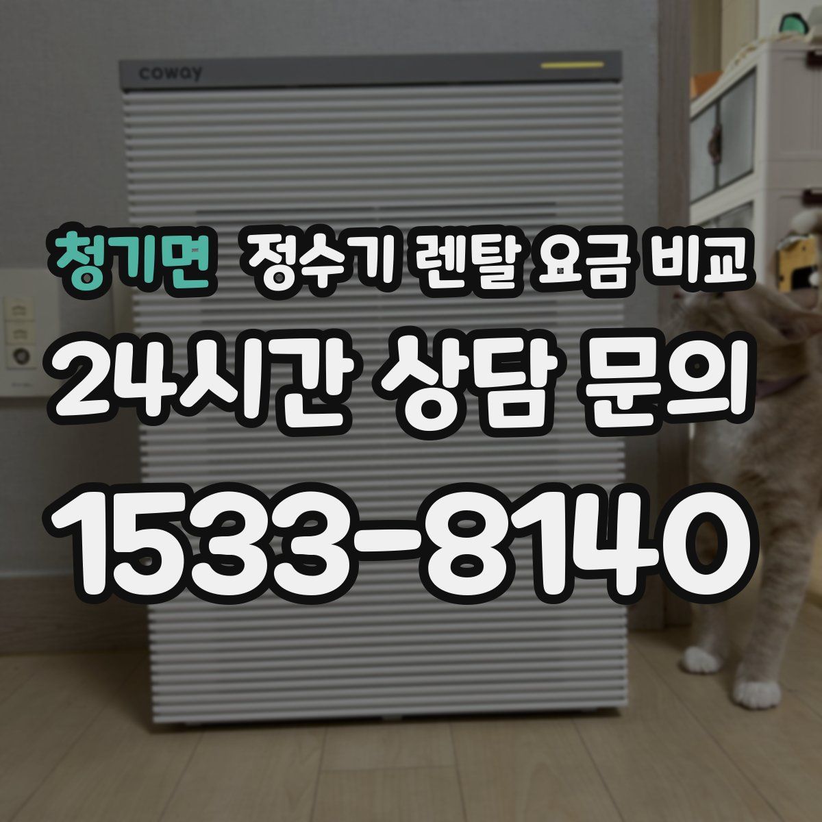 청기면 정수기 렌탈 요금 비교
