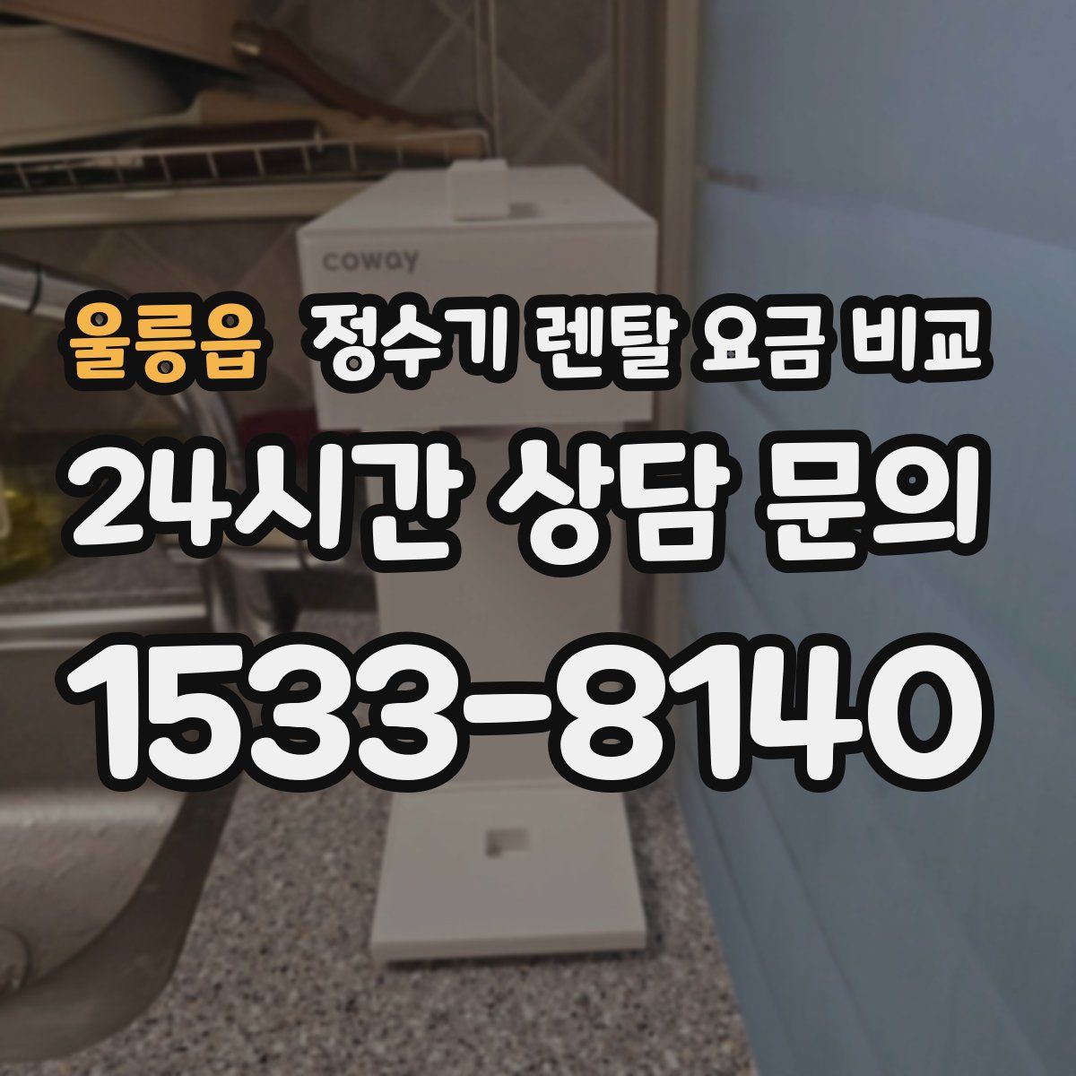 울릉읍 정수기 렌탈 요금 비교