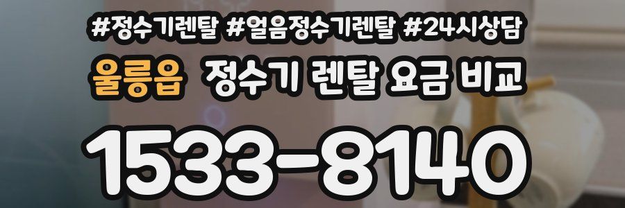 울릉읍 정수기 렌탈 요금 비교