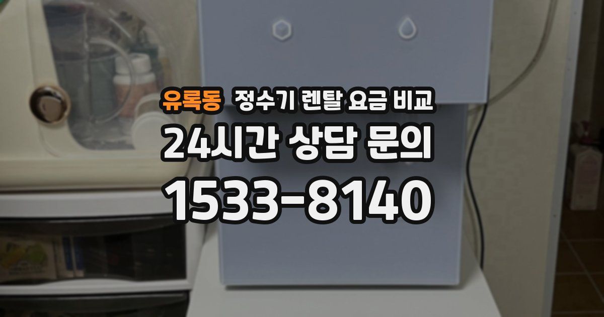 유록동 정수기 렌탈 요금 비교