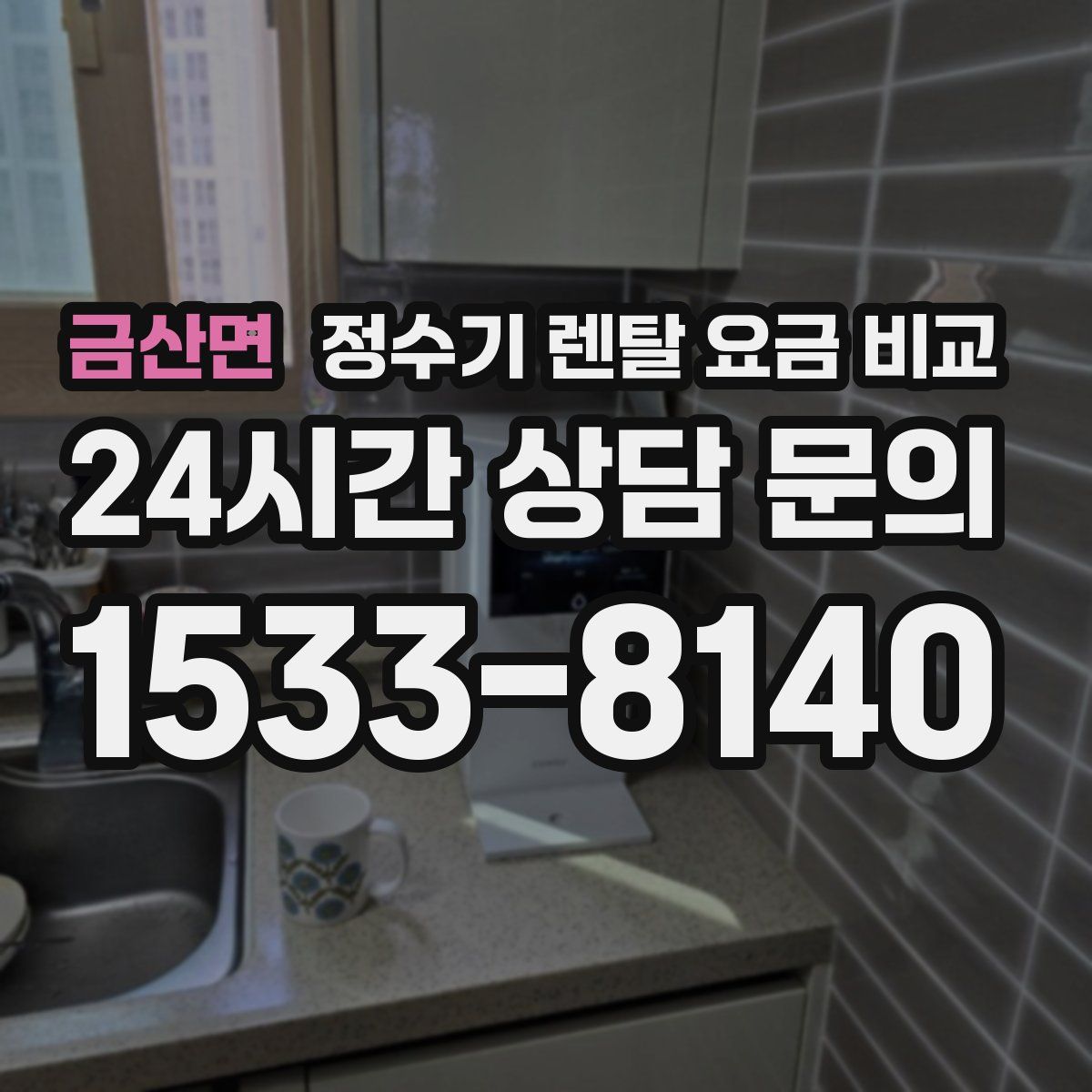 금산면 정수기 렌탈 요금 비교